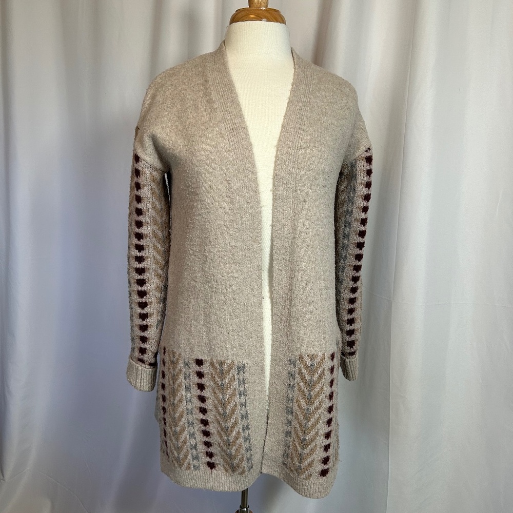 WOMEN'S FRYE SOUTHWESTERN-STYLE OPEN-FRONT CARDIGAN SWEATER - SIZE MEDIUM
